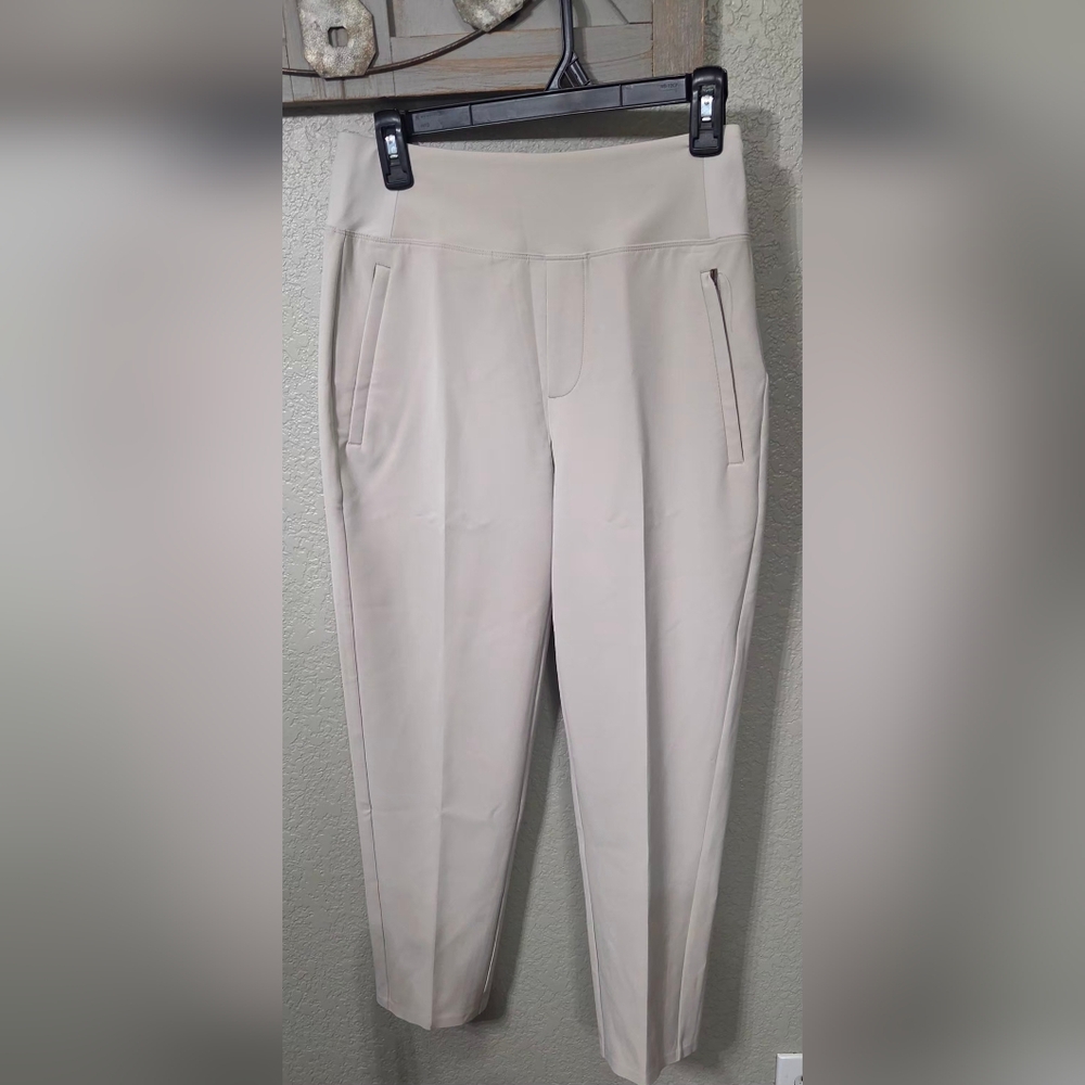 Athleta Endless High Rise Ankle Pant Size 2P Cream Color - Picture 3 of 8